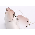 kl1603 lunettes de soleil mode rose vintage lunettes sans monture